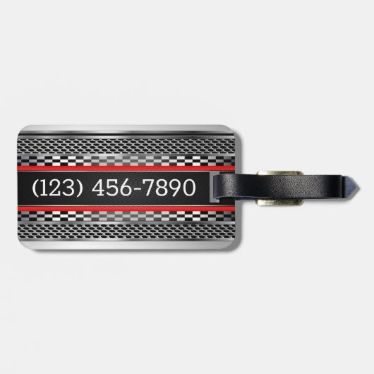 Car ChromeTags Gepäckanhänger (Rückseite horizontal)