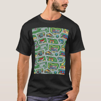 Car City Tepet Road Rug 90s Nostalgische Spielzeug T-Shirt