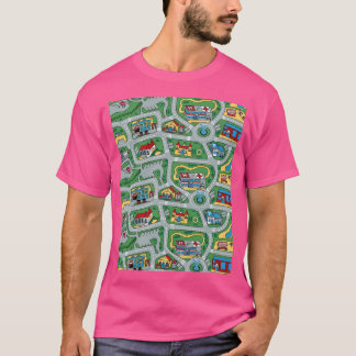Car City Tepet Road Rug 90S Nostalgisches Spielzeu T-Shirt