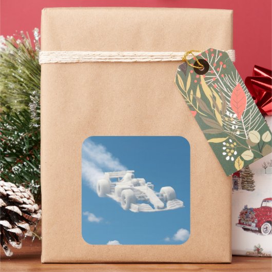 Car cloud square sticker description (Feiertag)