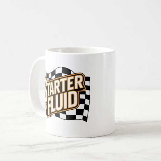 Car Coffee Mugs Spaß Starter Fluid Kaffeetasse (Vorderseite Links)