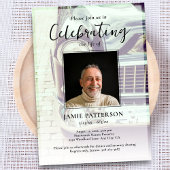 Car Collector Celebration of Life Photo, Funeral Einladung