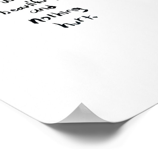 Car Crash Illustration mit Kurt Vonnegut Zitat Poster (Ecke)