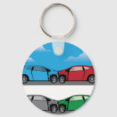 Car Crash Vektor Schlüsselanhänger (Vorderseite)