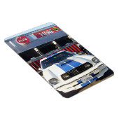 Car Cruise Night in Diner Magnet (Rechte Seite)