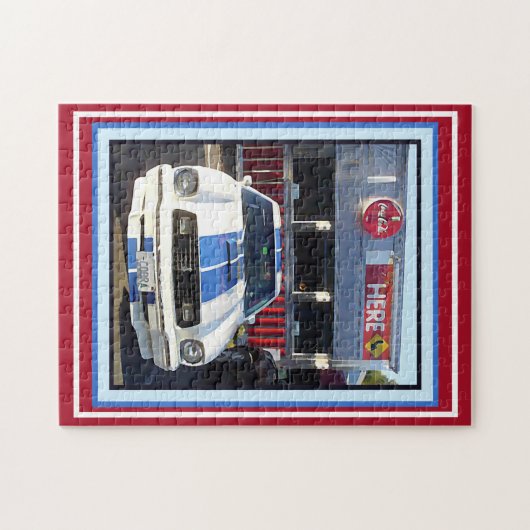 Car Cruise Night in Diner Puzzle (Horizontal)