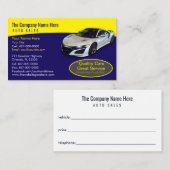 Car Dealership-Auto Sales Associate Business Card Visitenkarte (Vorne/Hinten)