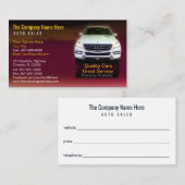 Car Dealership-Auto Sales Associate Business Card Visitenkarte (Vorne/Hinten)