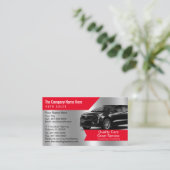 Car Dealership-Auto Sales Associate Business Card Visitenkarte (Stehend Vorderseite)