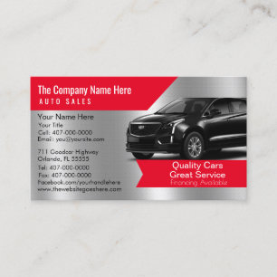 Car Dealership-Auto Sales Associate Business Card Visitenkarte
