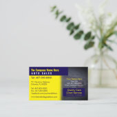 Car Dealership-Auto Sales Associate Business Card Visitenkarte (Stehend Vorderseite)