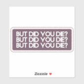 Car Decal Bumper Sticker (Blatt)