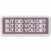 Car Decal Bumper Sticker (Vorderseite)