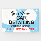 Car detailing auto washing business advertising banner (Horizontal)