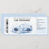 Car Detailing Gift Certificate Einladung (Vorne/Hinten)