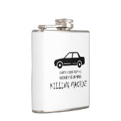 Car Earth zerstört Geldverbrennungsmaschine Flachmann (Rechts)