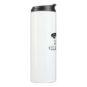 Car Earth zerstört Geldverbrennungsmaschine Thermosbecher (Nach links gedreht)