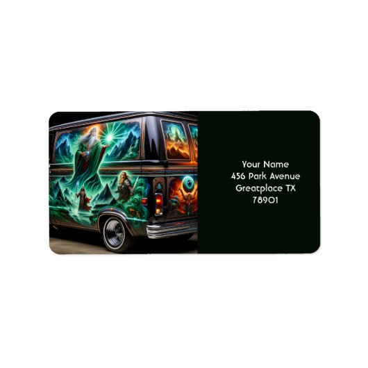 Car Fantasy Paint Adressaufkleber (Vorne)