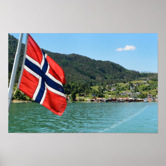 Car ferry in Norway poster print (Vorne)