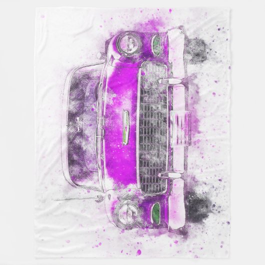 Car Fleece Blanket (Vorderseite)