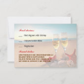 Car-Food-Reise RSVP Karte (Rückseite)