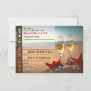 Car-Food-Reise RSVP Karte