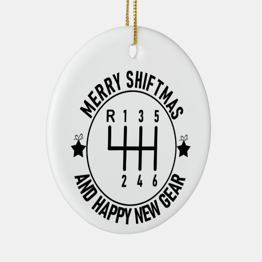 Car Funny Auto Racing Mechanik Handbuch Weihnachte Keramik Ornament (Rechts)