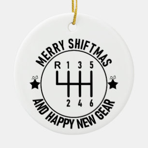 Car Funny Auto Racing Mechanik Handbuch Weihnachte Keramik Ornament