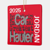 Car Hauler Extraordinator Keramikornament (Links)