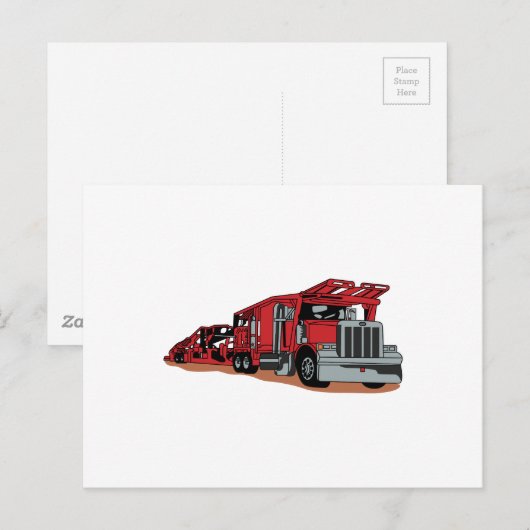 Car Hauler Postkarte (Vorne/Hinten)
