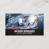 Car Head Lights Visitenkarte (Vorderseite)