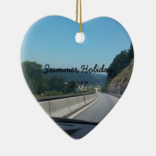 Car Holiday Mountains Europe Österreich Fotografie Keramik Ornament (Rechts)