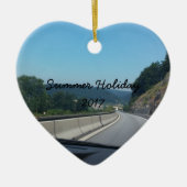 Car Holiday Mountains Europe Österreich Fotografie Keramik Ornament (Vorne)