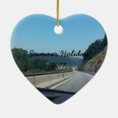 Car Holiday Mountains Europe Österreich Fotografie Keramik Ornament (Hinten)