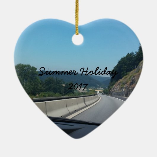 Car Holiday Mountains Europe Österreich Fotografie Keramik Ornament (Hinten)