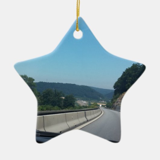 Car Holiday Mountains Europe Österreich Fotografie Keramikornament (Vorne)