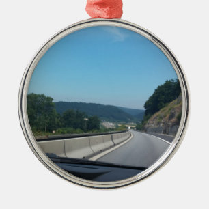 Car Holiday Mountains Europe Österreich Fotografie Ornament Aus Metall