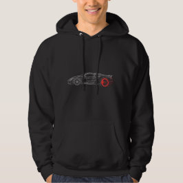 Car Hoodie - Redline Drift: Electric Velocity