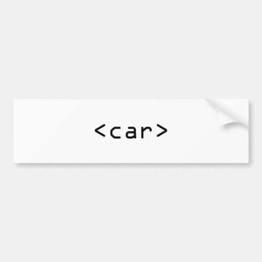 <car> HTML-Autoaufkleber Autoaufkleber (Vorne)