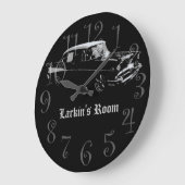 Car Individuelle Name Clock Große Wanduhr (Winkel)