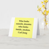 Car Jung Zitat Karte (Gelbe Blume)