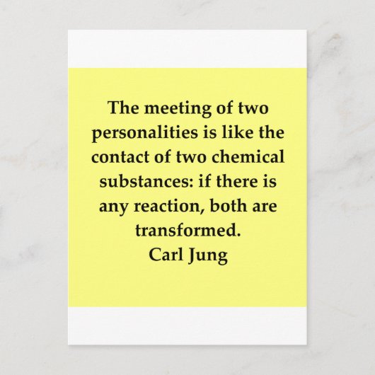 Car Jung Zitat Postkarte (Vorderseite)