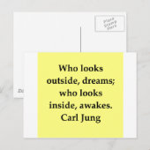 Car Jung Zitat Postkarte (Vorne/Hinten)