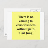 Car Jung Zitat Postkarte (Vorne/Hinten)