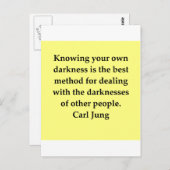 Car Jung Zitat Postkarte (Vorne/Hinten)