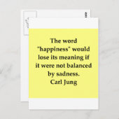 Car Jung Zitat Postkarte (Vorne/Hinten)