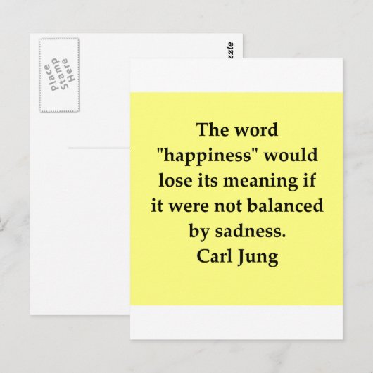 Car Jung Zitat Postkarte (Vorne/Hinten)