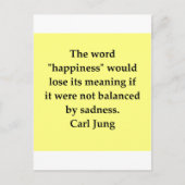 Car Jung Zitat Postkarte (Vorderseite)