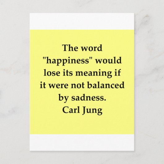 Car Jung Zitat Postkarte (Vorderseite)