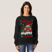 Car Lights Xmas Tree Santa Car Christmas 1 Sweatshirt (Vorne ganz)